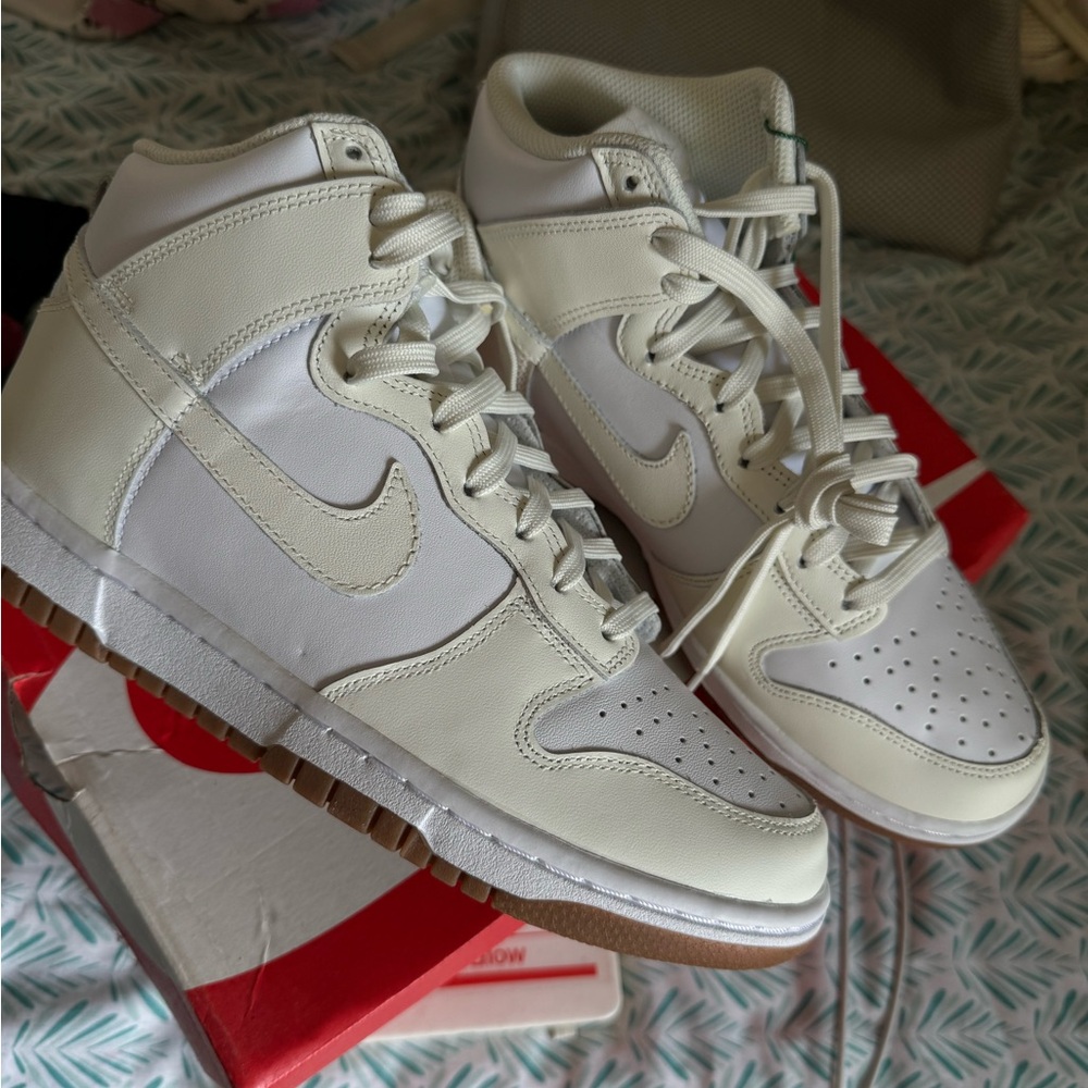 Nike dunk high top sneakers